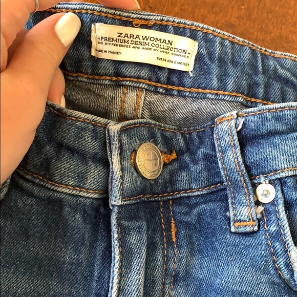 Zara denim crop jeans - Picture 2 of 3